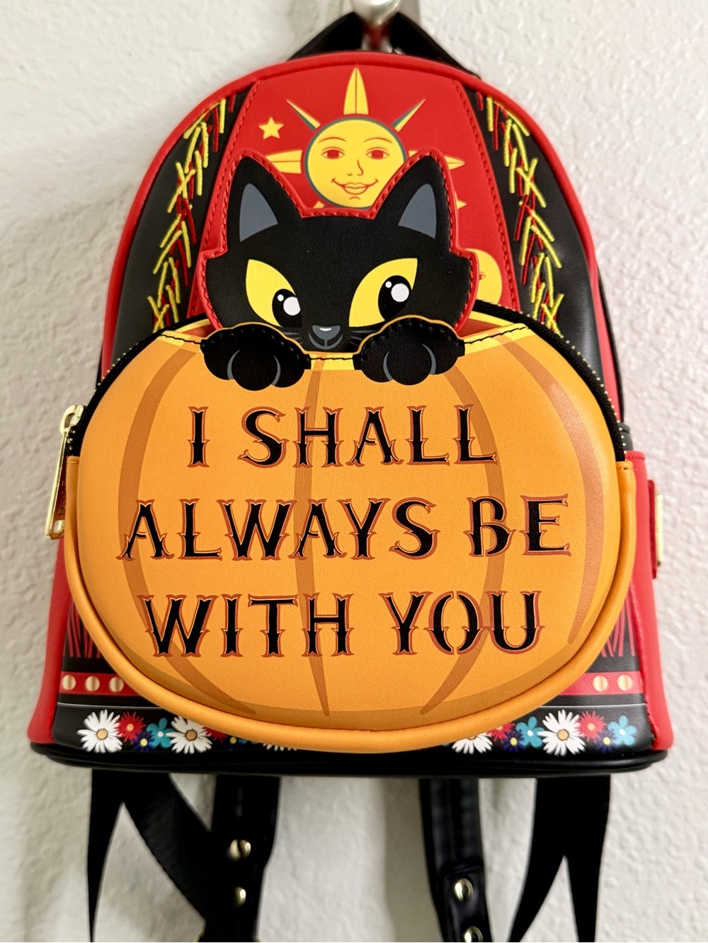 Loungefly Hocus Pocus Dani Binx I Shall Always Be With You Backpack